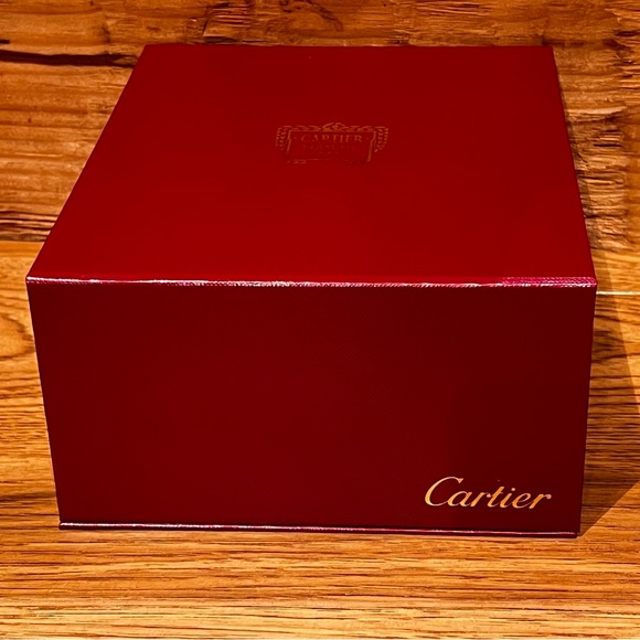 CARTIER Red Gift Box w/ Collar – “PARFUMS Paris” – Textured, 7 x 8 x 4, NEW - Picture 5 of 10